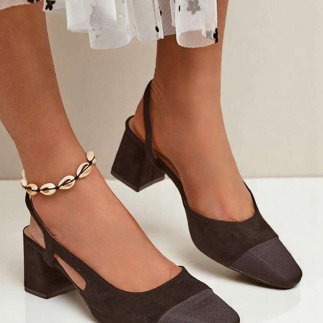 Block heel pumps model 216266