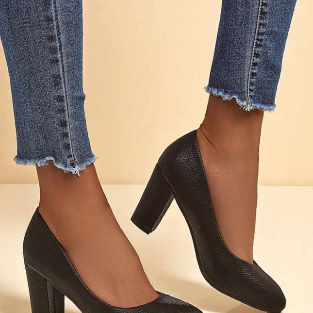 Block heel pumps model 216267