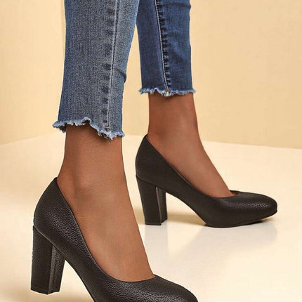 Block heel pumps model 216267