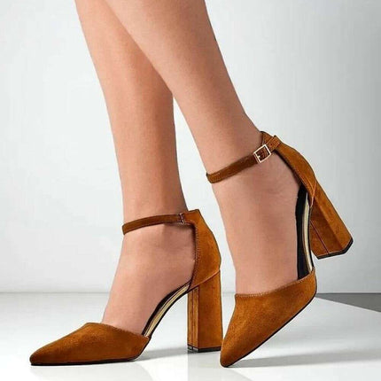 Block heel pumps model 216285