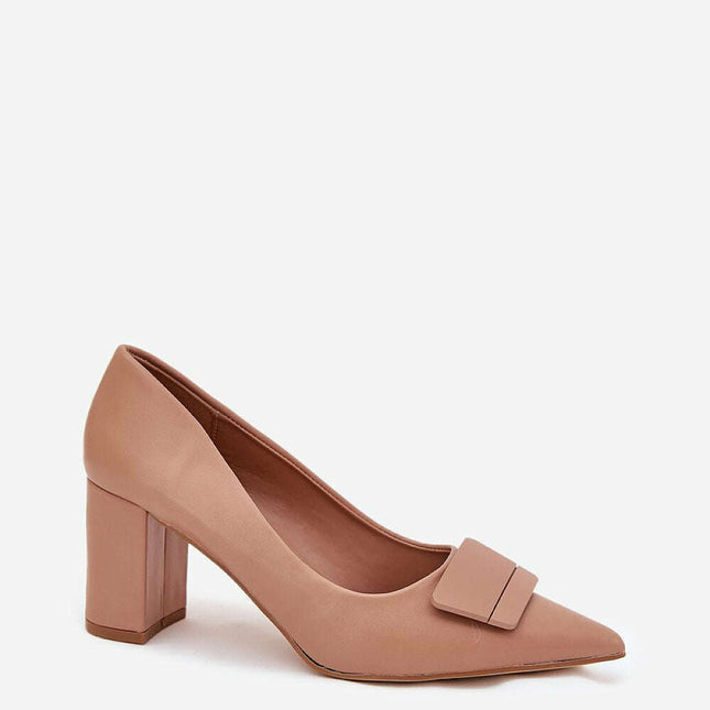 Block heel pumps model 216312