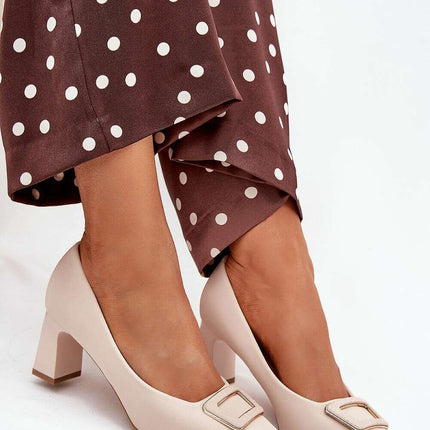 Block heel pumps model 216315