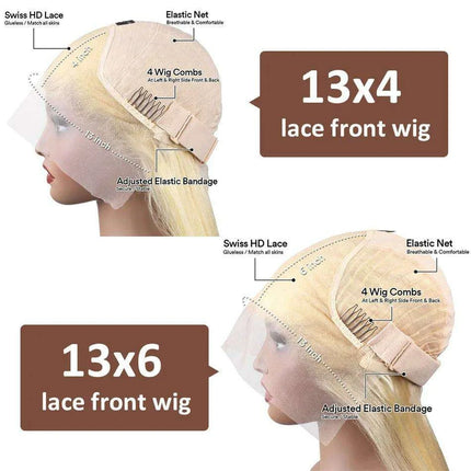 Blonde 613 Luxe Human Hair Lace Front Wig - Elegant and Timeless Hairpiece - Très Elite