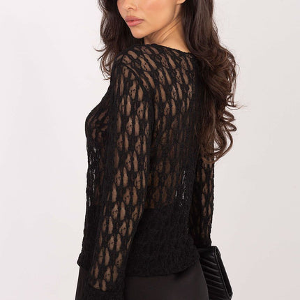 Elegant Fitted Lace Blouse Model 222446 Viscose Elastane For Formal Occasions - Très Elite