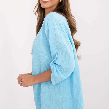 Blue Blouse Model 210019 For Women Workwear Everyday - Très Elite