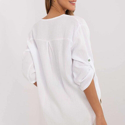 Blue Blouse Model 210019 For Women Workwear Everyday - Très Elite