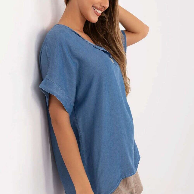 Blue Blouse Model 214306 Tencel Breathable Comfort Fit