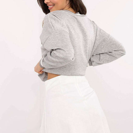 Blue Short Pleated Skirt Model 206393 Elegant Comfort - Très Elite