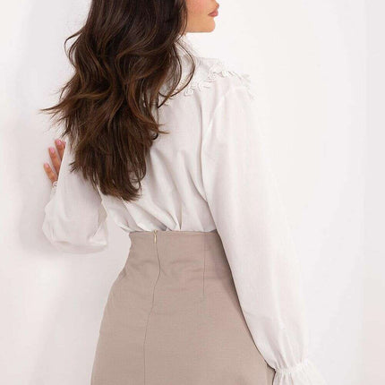 Blue Short Pleated Skirt Model 206393 Elegant Comfort - Très Elite