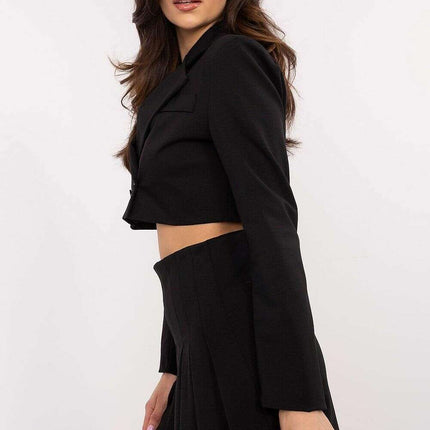 Blue Short Pleated Skirt Model 206393 Elegant Comfort - Très Elite