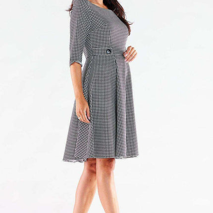 Blush A-Line Button-Front Dress - Très Elite