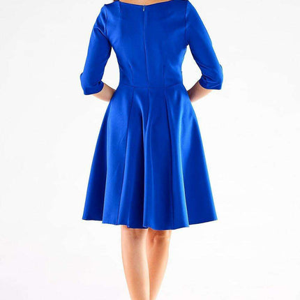 Blush A-Line Button-Front Dress - Très Elite