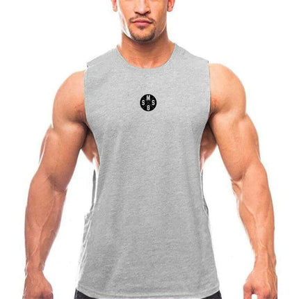 Bodybuilding Muscle Vest for Men - 3D Printed Workout Tank Top with Low Cut Armholes - Très Elite