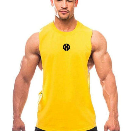 Bodybuilding Muscle Vest for Men - 3D Printed Workout Tank Top with Low Cut Armholes - Très Elite