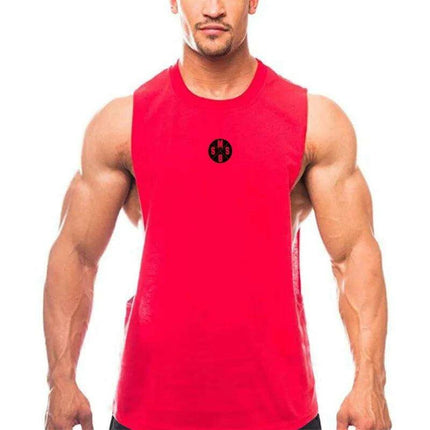 Bodybuilding Muscle Vest for Men - 3D Printed Workout Tank Top with Low Cut Armholes - Très Elite