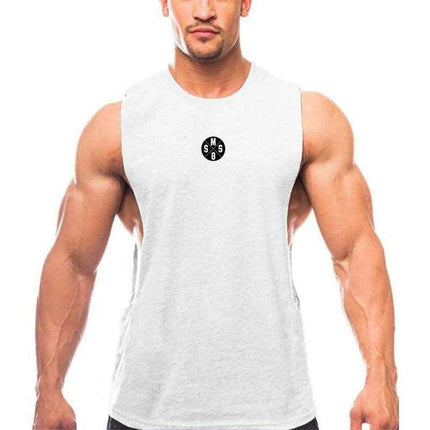 Bodybuilding Muscle Vest for Men - 3D Printed Workout Tank Top with Low Cut Armholes - Très Elite