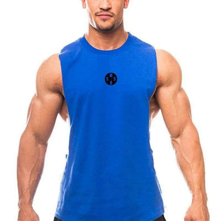 Bodybuilding Muscle Vest for Men - 3D Printed Workout Tank Top with Low Cut Armholes - Très Elite