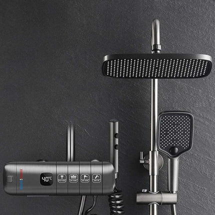 Deluxe Shower System - Digital Display & Piano Button Design