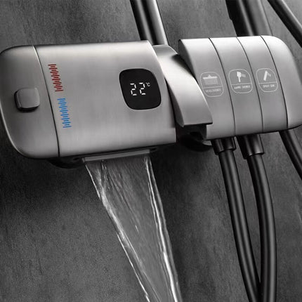Deluxe Shower System - Digital Display & Piano Button Design