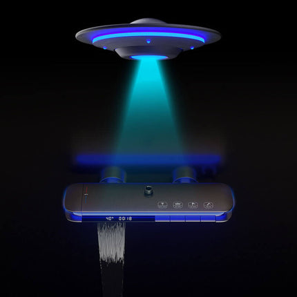 Thermostatic Shower System with LED Lighting & R