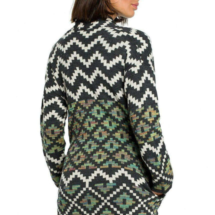 Bohemian Aztec Knit Wrap Cardigan - Très Elite
