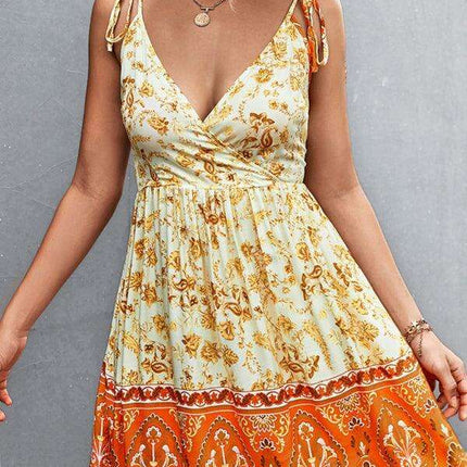 Bohemian Blossom Backless Maxi Dress for Summer Adventures