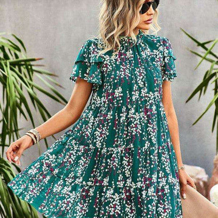 Bohemian Blossom Floral Dress - Très Elite