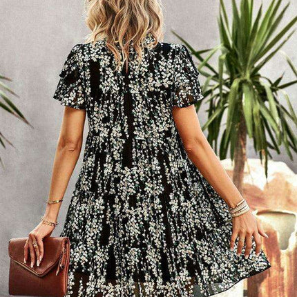 Bohemian Blossom Floral Dress - Très Elite