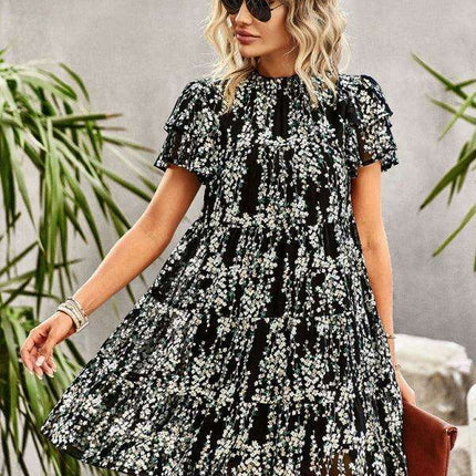 Bohemian Blossom Floral Dress - Très Elite