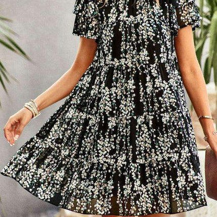Bohemian Blossom Floral Dress - Très Elite