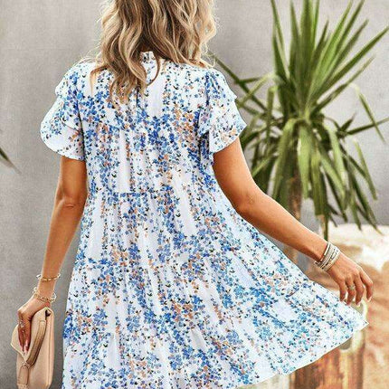 Bohemian Blossom Floral Dress - Très Elite