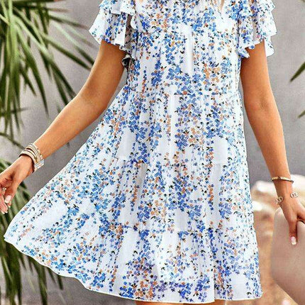 Bohemian Blossom Floral Dress - Très Elite