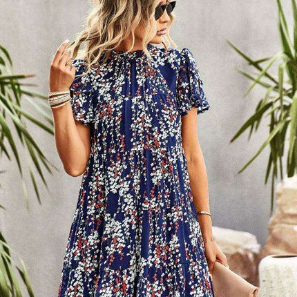 Bohemian Blossom Floral Dress - Très Elite