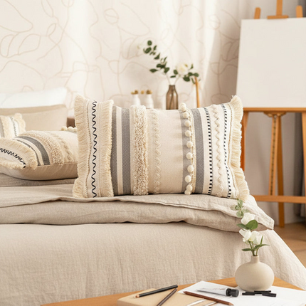 Bohemian Chic Tufted Pillow Cover Collection - Très Elite
