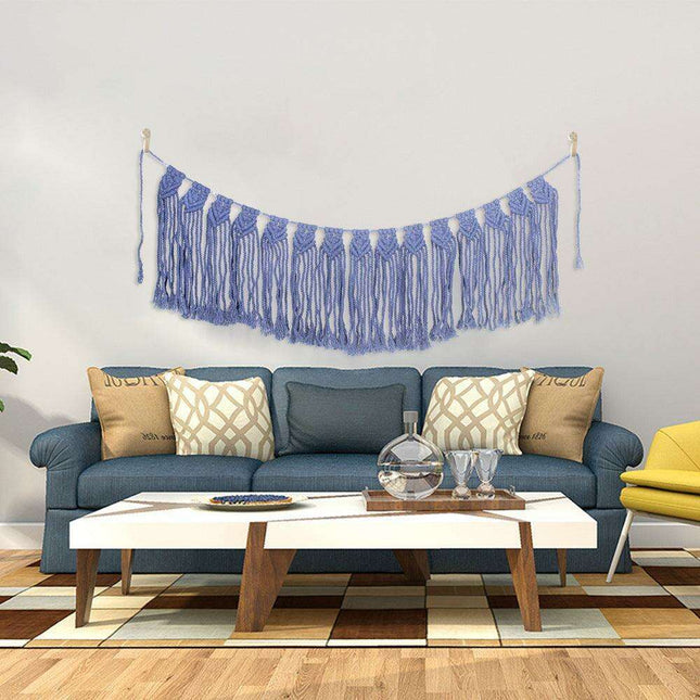 Bohemian Cotton Woven Wall Hanging: Chic Home Accent for Stylish Interiors