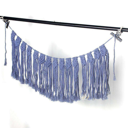 Bohemian Cotton Woven Wall Hanging: Chic Home Accent for Stylish Interiors..