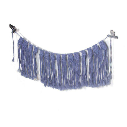Bohemian Cotton Woven Wall Hanging: Chic Home Accent for Stylish Interiors..