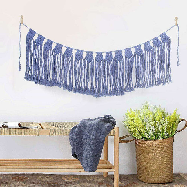 Bohemian Cotton Woven Wall Hanging: Chic Home Accent for Stylish Interiors