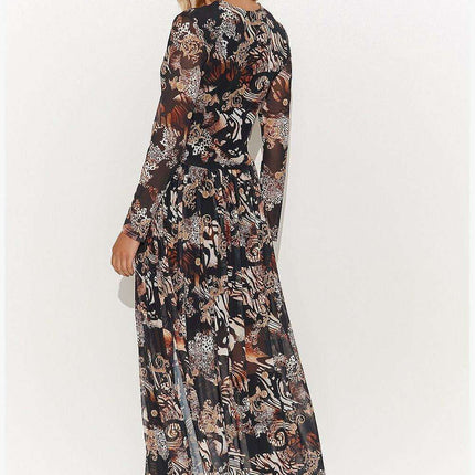 Bohemian Elegance Makadamia Maxi Gown - Très Elite