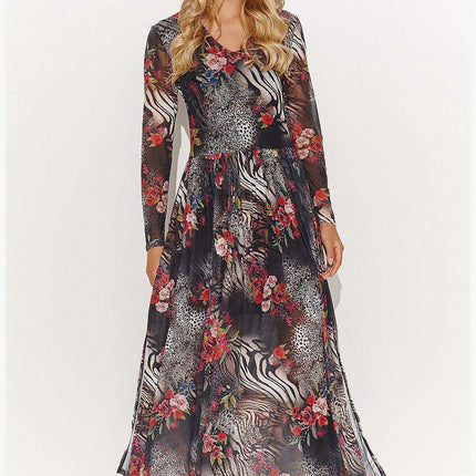 Bohemian Elegance Makadamia Maxi Gown