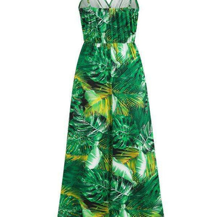 Bohemian Elegance V-Neck Maxi Dress - Très Elite