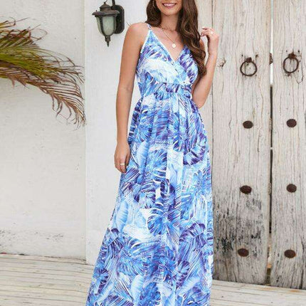 Bohemian Elegance V-Neck Maxi Dress - Très Elite