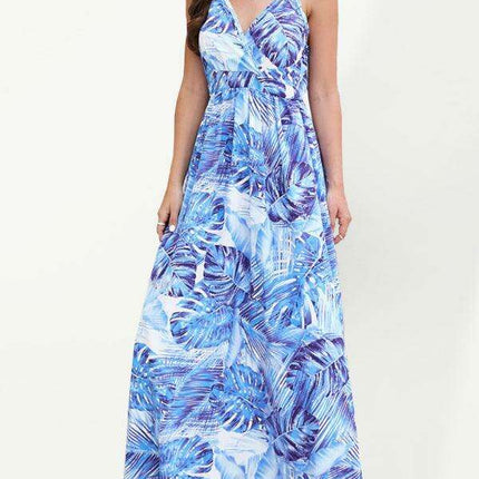 Bohemian Elegance V-Neck Maxi Dress