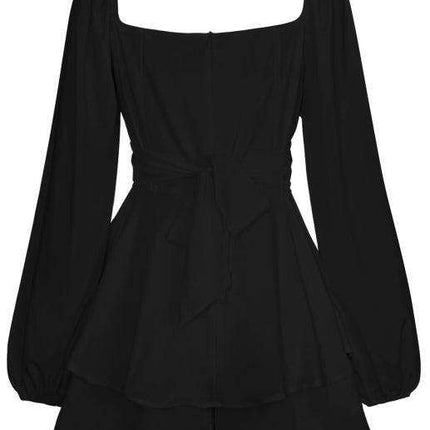 Bohemian Flutter Sleeve Jumpsuit Shorts - Très Elite