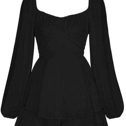 Bohemian Flutter Sleeve Jumpsuit Shorts - Très Elite