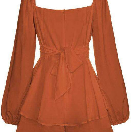 Bohemian Flutter Sleeve Jumpsuit Shorts - Très Elite