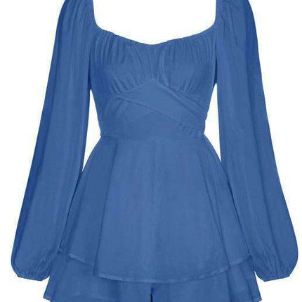 Bohemian Flutter Sleeve Jumpsuit Shorts - Très Elite