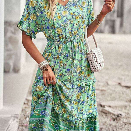 Bohemian Inspired A-Line Skirt with Eye-Catching Print for Women