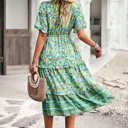 Bohemian Inspired A-Line Skirt with Eye-Catching Print for Women - Très Elite
