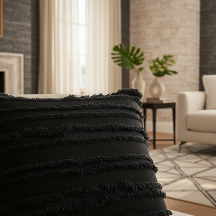 Bohemian Moroccan Tassel Accent Pillow Cover - Très Elite